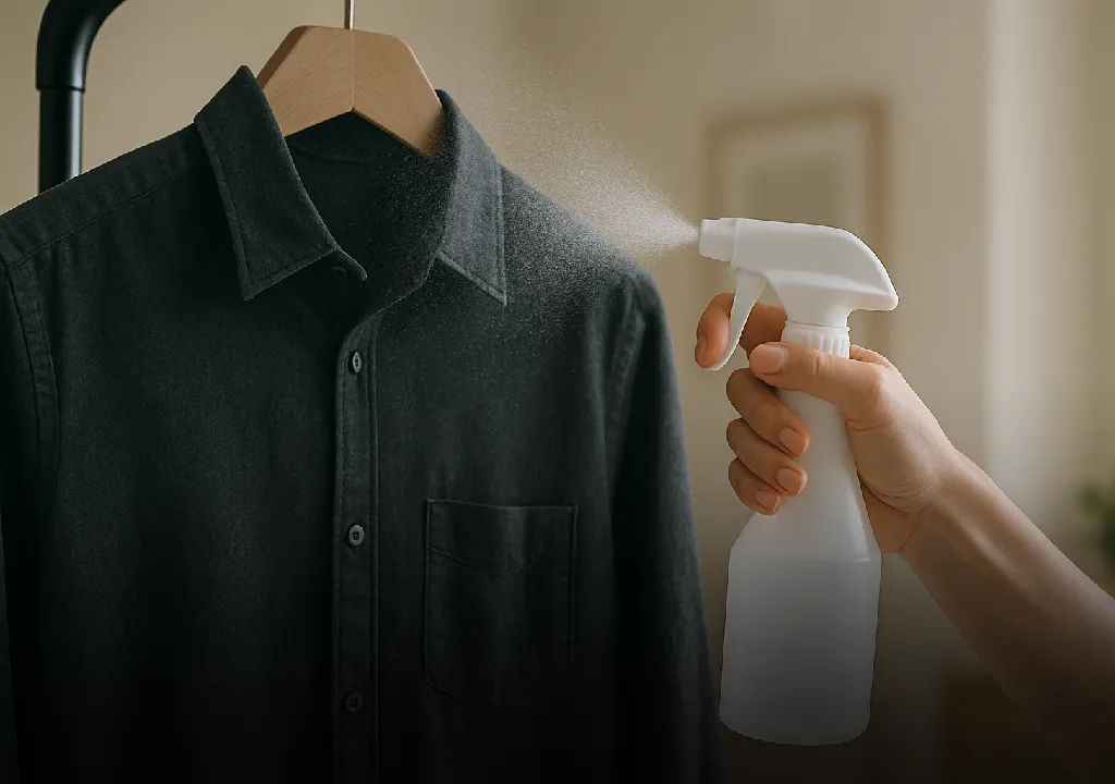از بین بردن بوی بد لباس با اسپری کردن